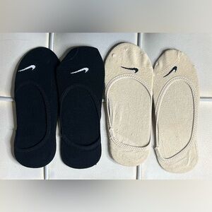 Nike Black and Tan No-Show Socks
